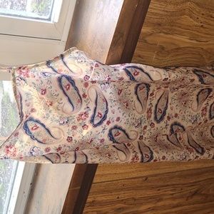 Satin paisley dress